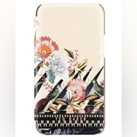 Ted Baker iPhone 13 PRO Case Folio Floral Mirror Slim Protective, Densee - Picture 2 of 6